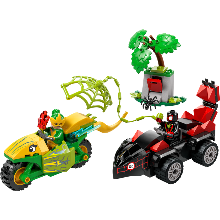 Inseguimento sui dino-veicoli di Spin ed Electro - Lego Spidey 11198