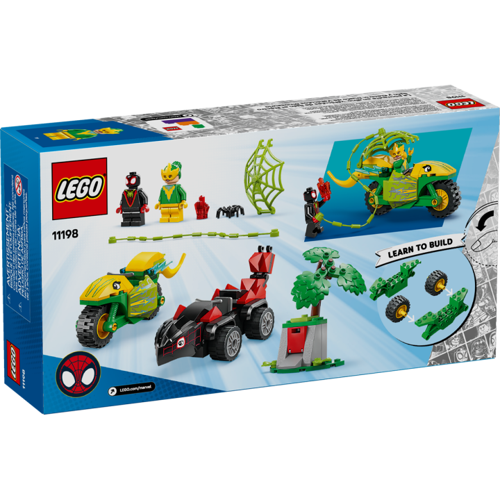 Inseguimento sui dino-veicoli di Spin ed Electro - Lego Spidey 11198