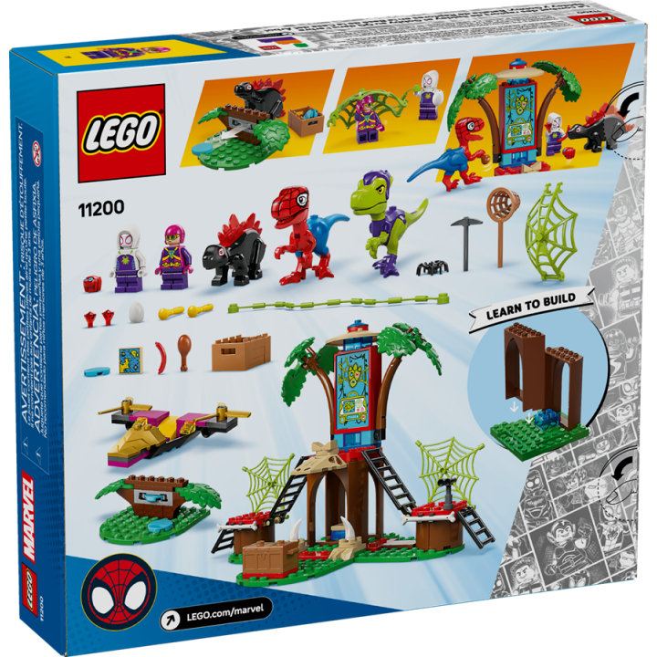 Battaglia con il raptor al quartier generale sull’albero di Spider-man e Gobby - Lego Spidey 11200