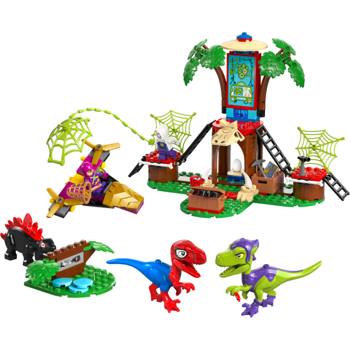 Battaglia con il raptor al quartier generale sull’albero di Spider-man e Gobby - Lego Spidey 11200