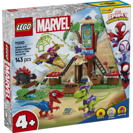 Battaglia con il raptor al quartier generale sull’albero di Spider-man e Gobby - Lego Spidey