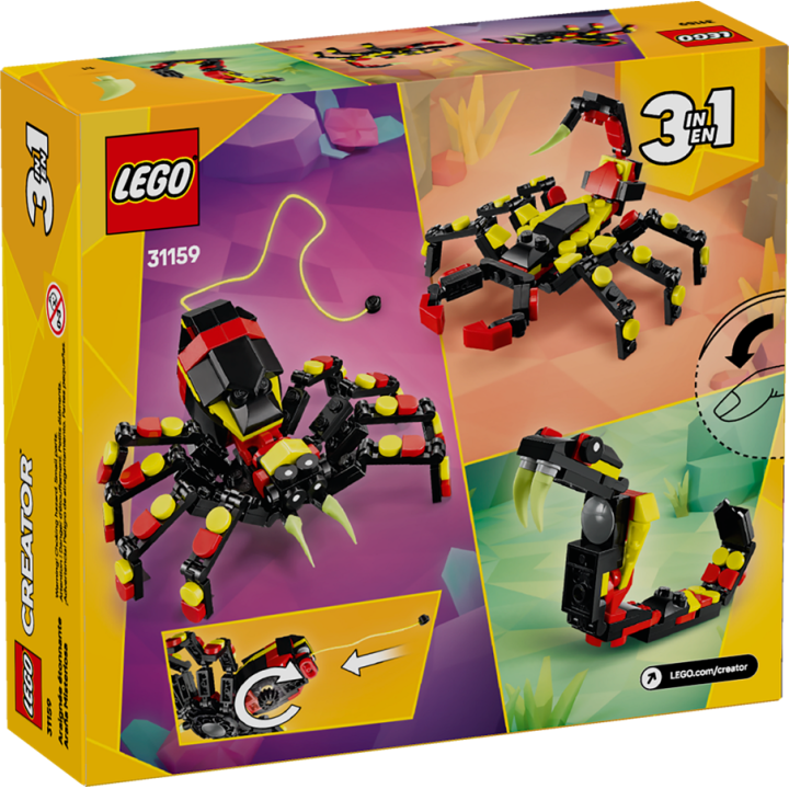 Animali selvatici: ragno trasformista - Lego Creator 31159