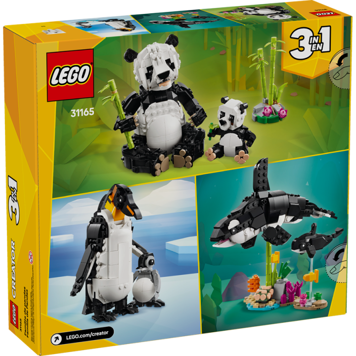 Animali selvatici: famiglia di panda - Lego Creator 31165