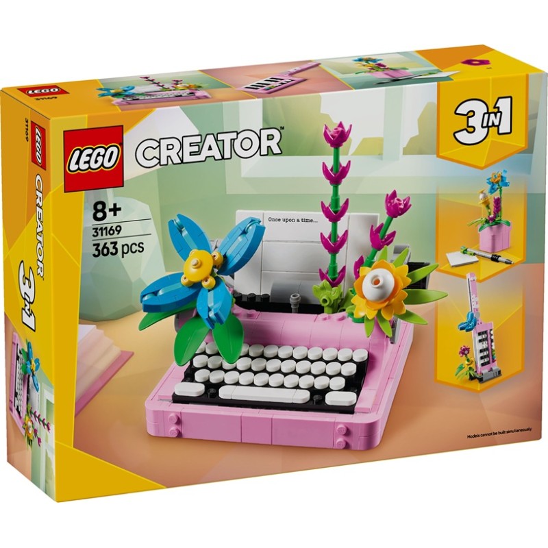 Macchina da scrivere con fiori - Lego Creator 31169