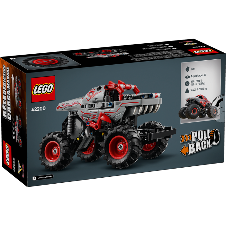 Pull-back Monster Jam™ ThunderROARus™ - Lego Technic 42200