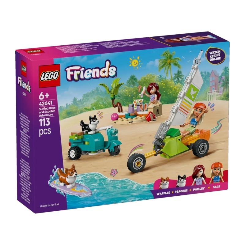 Avventure canine su windskate e sidecar - Lego Friends 42641