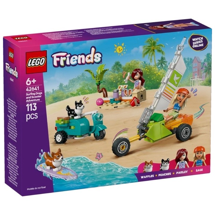 Avventure canine su windskate e sidecar - Lego Friends 42641