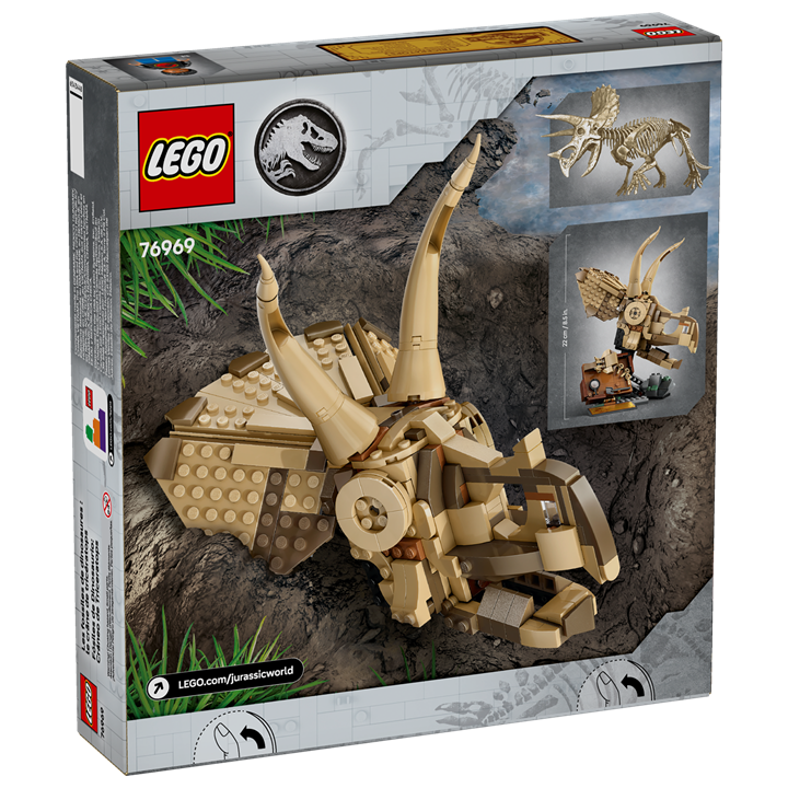 Fossili di dinosauro: teschio di Triceratopo - Lego Jurassic World 76969