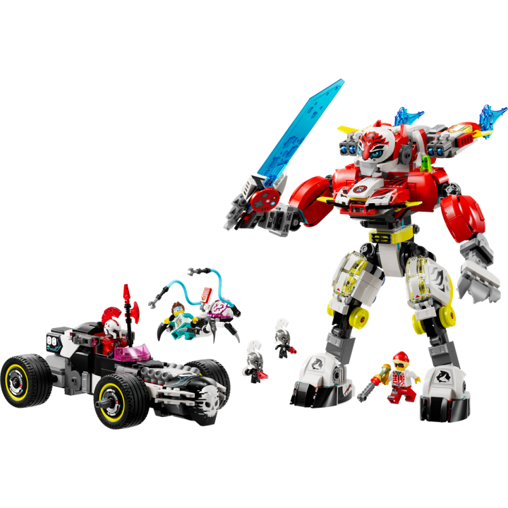 Mech tigre di Cooper e Bolide di Zero - Lego Dreamzzz 71497
