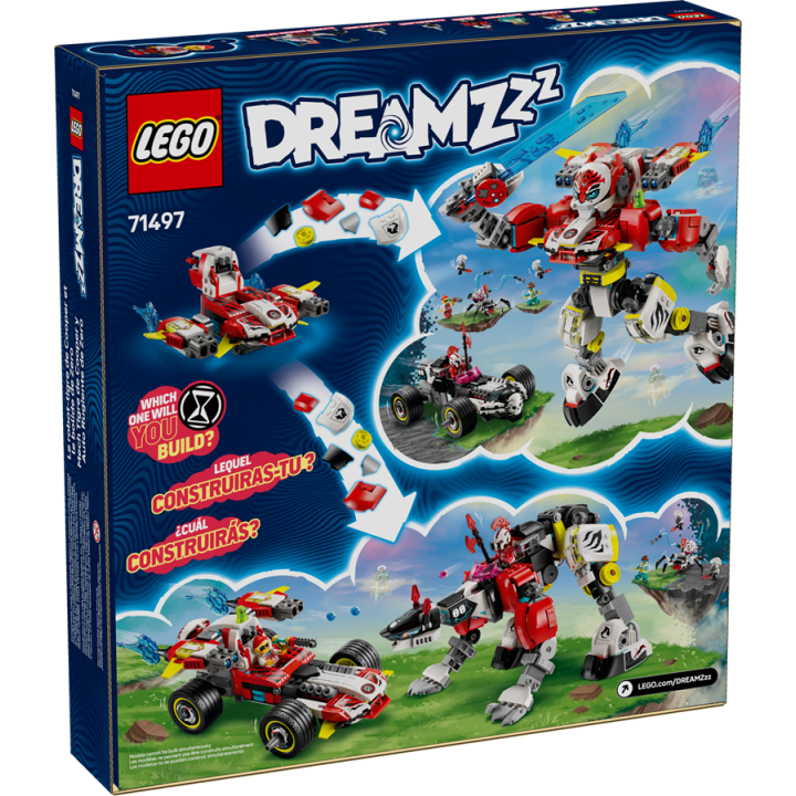 Mech tigre di Cooper e Bolide di Zero - Lego Dreamzzz 71497
