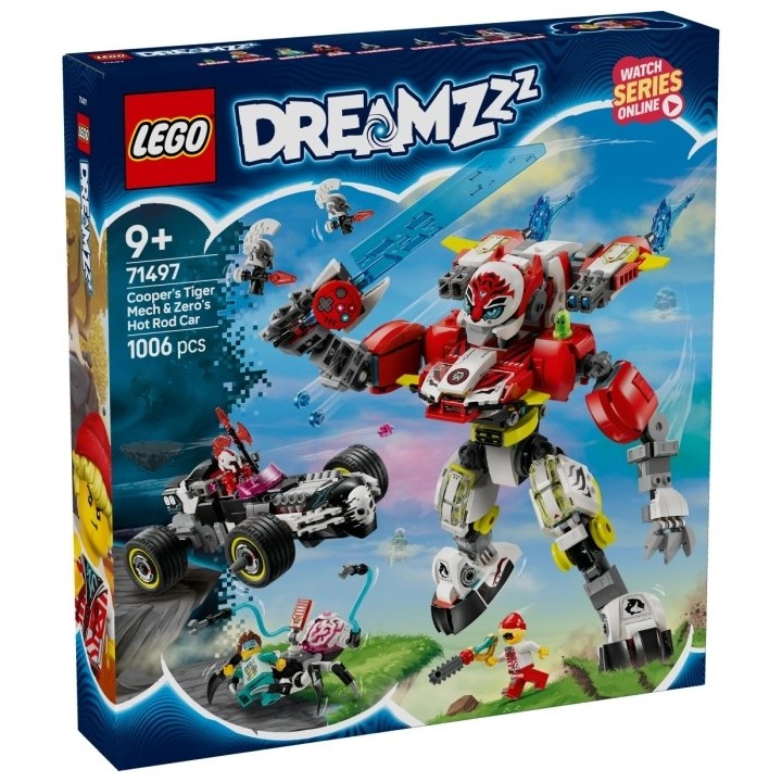 Mech tigre di Cooper e Bolide di Zero - Lego Dreamzzz 71497