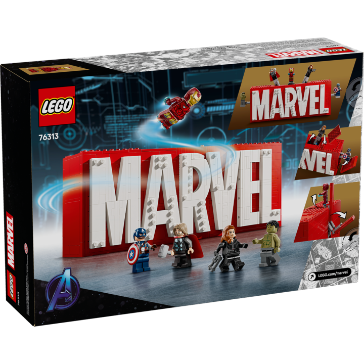Logo e Minifigure MARVEL - Lego Marvel 76313
