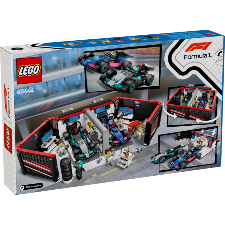 Garage con monoposto Mercedes-AMG e Alpine F1® - Lego City 60444