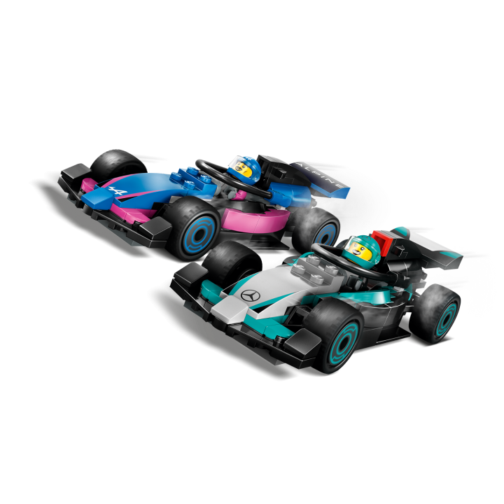 Garage con monoposto Mercedes-AMG e Alpine F1® - Lego City 60444
