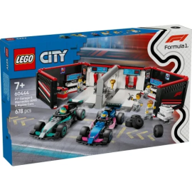 Garage con monoposto Mercedes-AMG e Alpine F1® - Lego City 60444