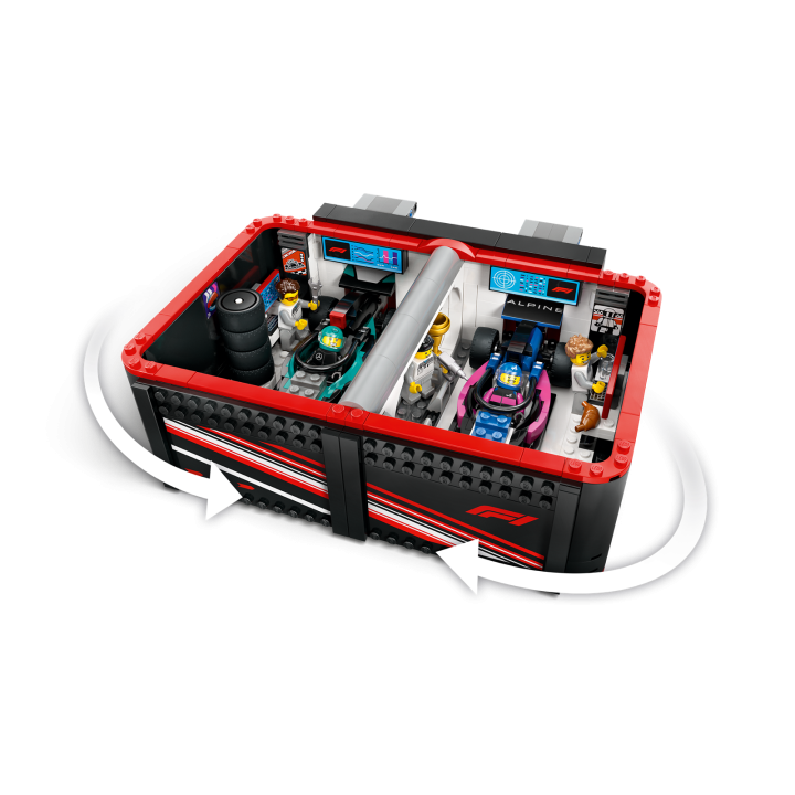 Garage con monoposto Mercedes-AMG e Alpine F1® - Lego City 60444