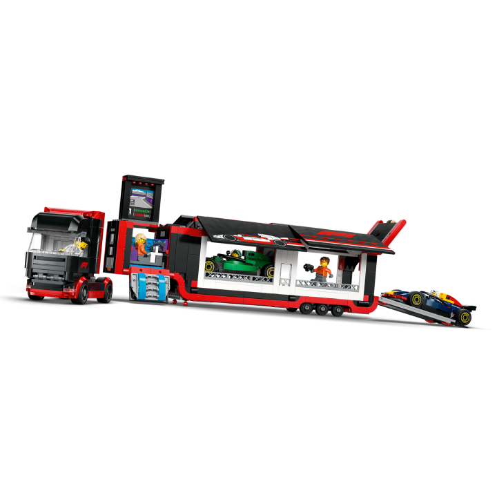 Autotrasportatore F1® con monoposto RB20 e AMR24 F1® - Lego City 60445