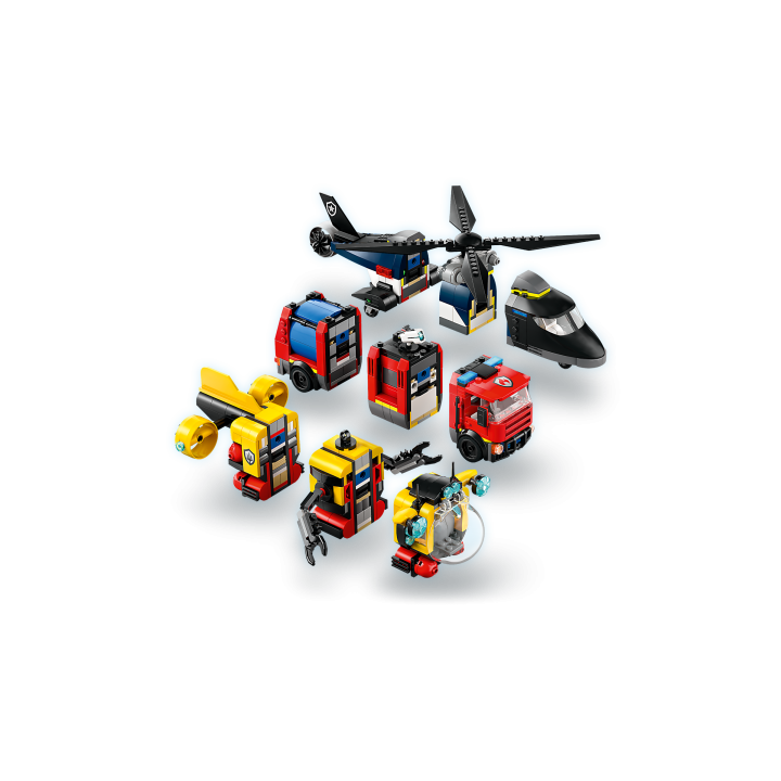 Elicottero, autopompa e sottomarino - Lego City 60462