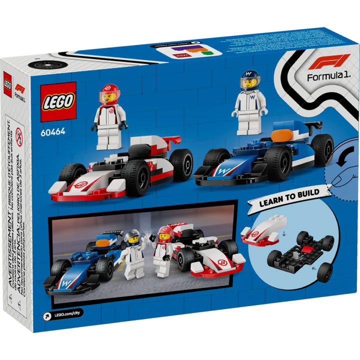 Monoposto Williams Racing e Haas F1® - Lego City 60464