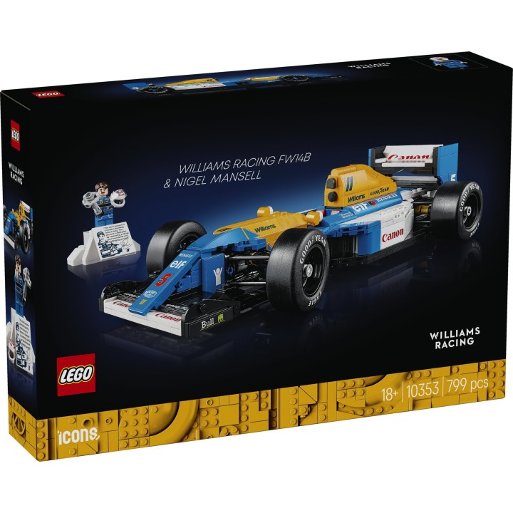 Williams Racing FW14B e Nigel Mansell - Lego Icons 10353