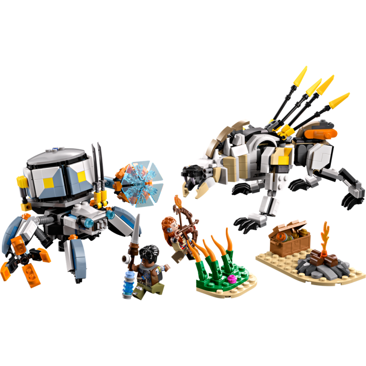 Aloy e Varl contro Arcapode e Secodonte - Lego Horizon 77037