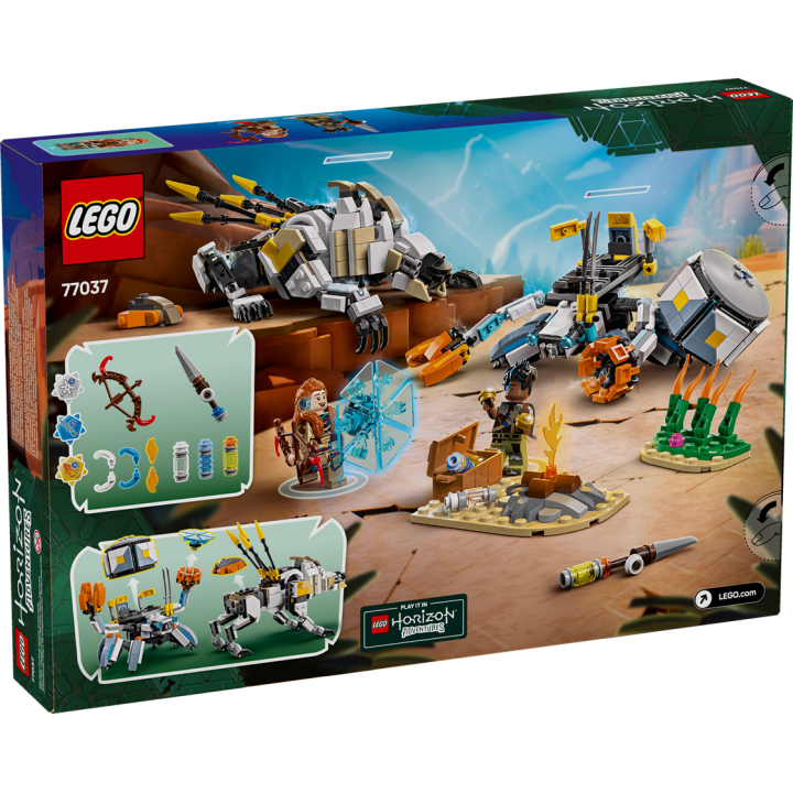 Aloy e Varl contro Arcapode e Secodonte - Lego Horizon 77037