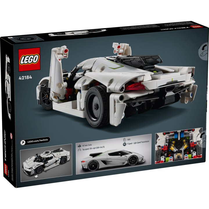 Hypercar Koenigsegg Jesko Absolut bianca - Lego Technic 42184