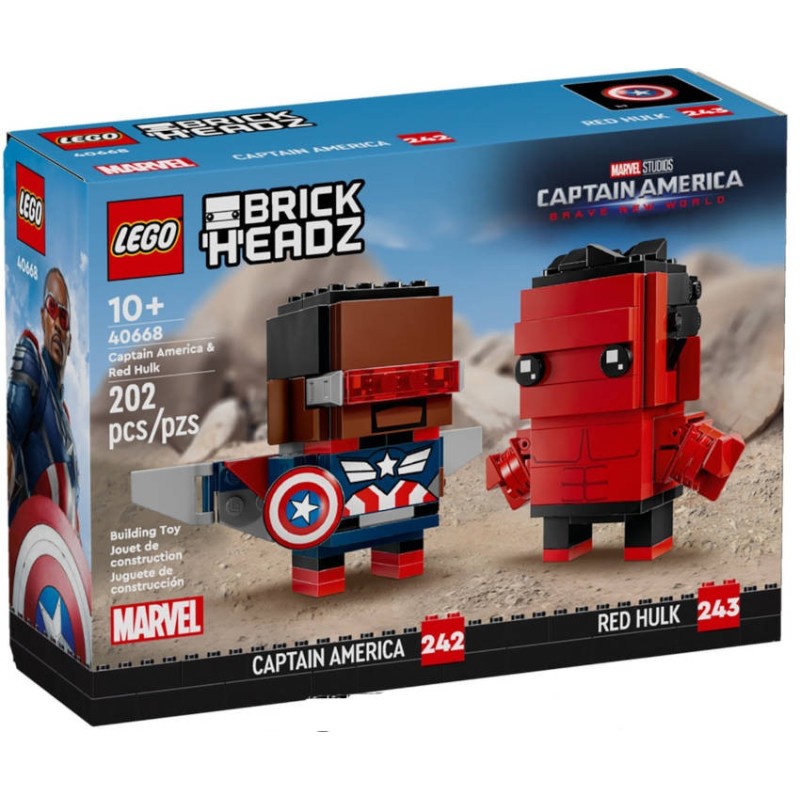 Personaggi di Captain America e Hulk Rosso - Lego Marvel 40668