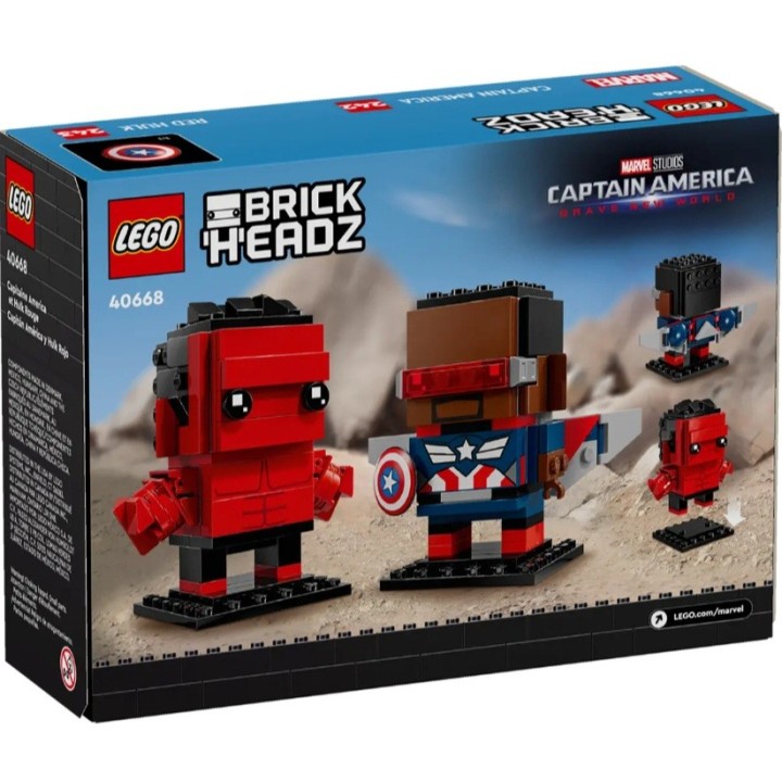Personaggi di Captain America e Hulk Rosso - Lego Marvel 40668
