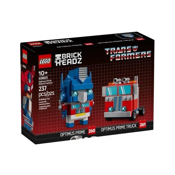Robot e veicolo Optimus Prime - Lego Brickheadz 40803