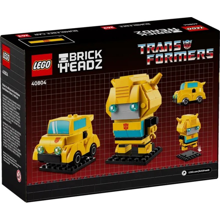 Robot e veicolo Bumblebee - Lego Brickheadz 40804