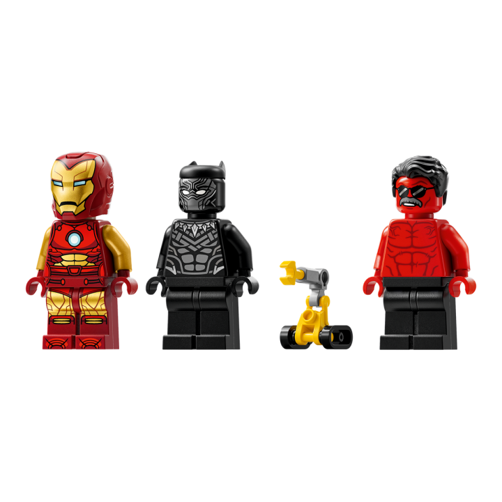 Auto di Iron Man Car e Black Panther contro Hulk rosso - Lego Marvel 76310