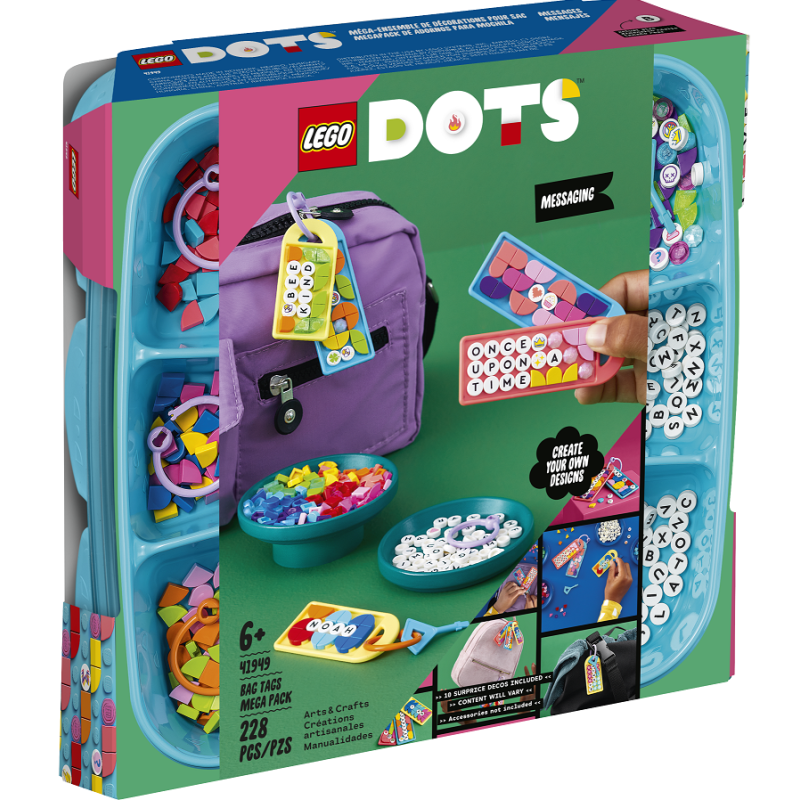 Multipack Bag Tag - Messaggi - Lego Dots 41949