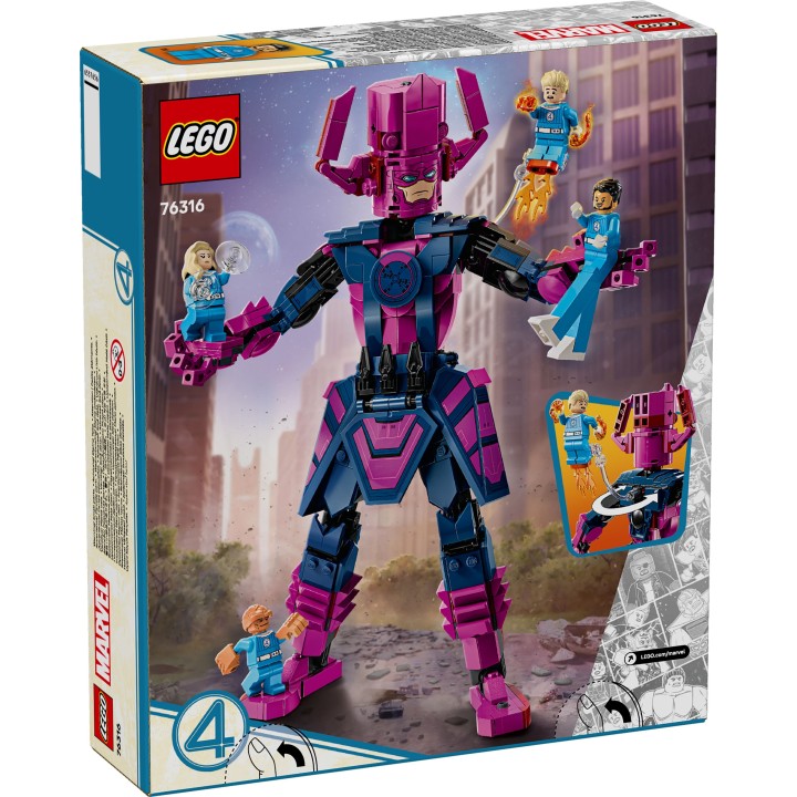 Fantastici Quattro contro personaggio costruibile di Galactus - Lego Marvel 76316