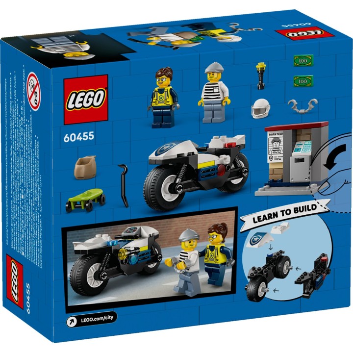 Inseguimento della moto della Polizia - Lego City 60455