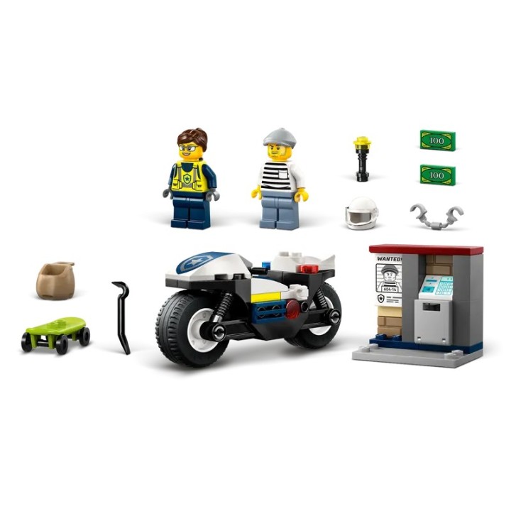 Inseguimento della moto della Polizia - Lego City 60455