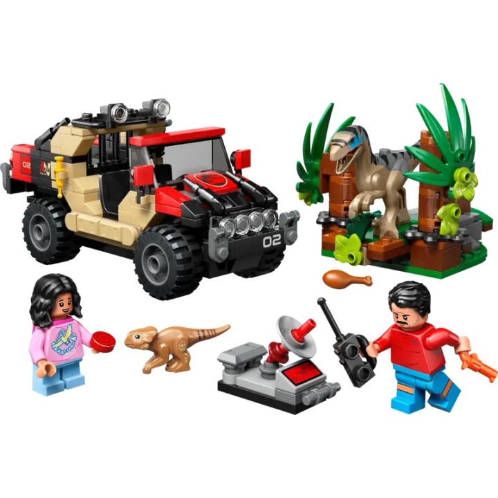Fuga dal Raptor sul fuoristrada - Lego Jurassic World 76972