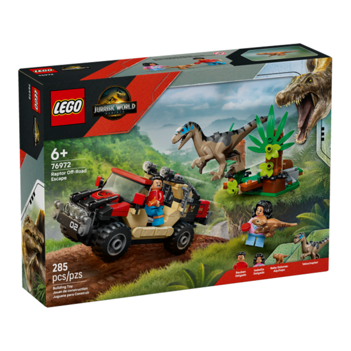 Fuga dal Raptor sul fuoristrada - Lego Jurassic World 76972