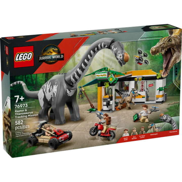 Alla ricerca del Raptor e del Titanosauro - Lego Jurassic World 76973