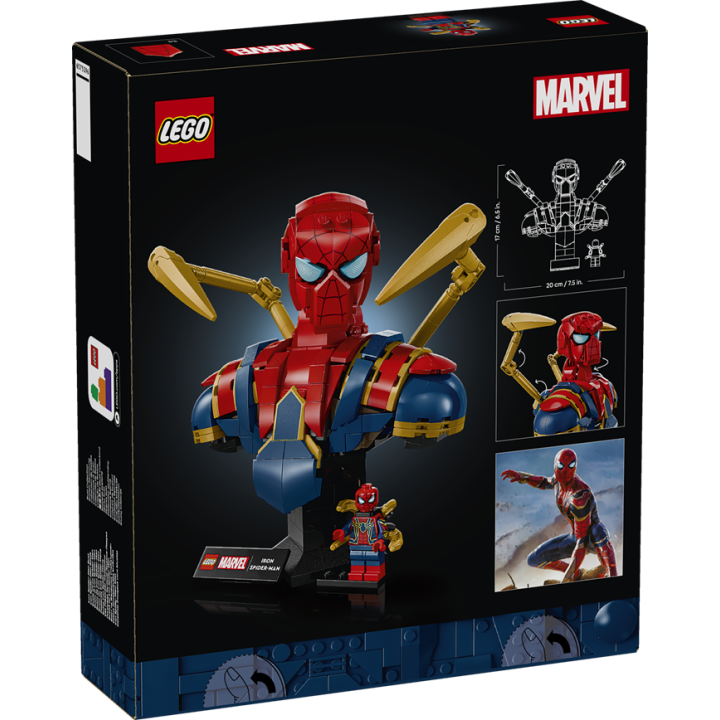 Busto di Iron Spider-Man - Lego Marvel 76326