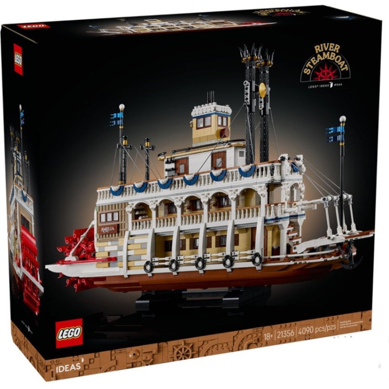 Battello a vapore fluviale - Lego Ideas 21356