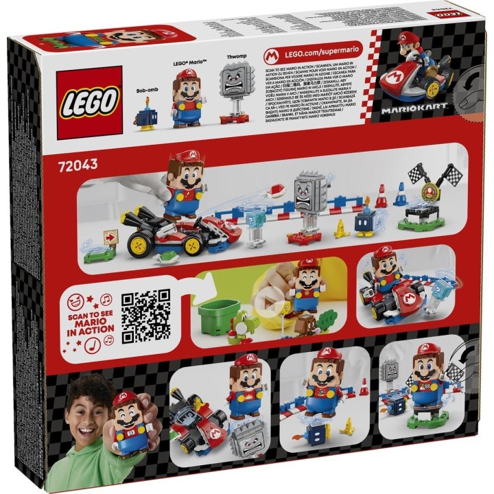 Mario Kart™ – LEGO® Mario™ interattivo e Kart standard - Lego Super Mario 72043