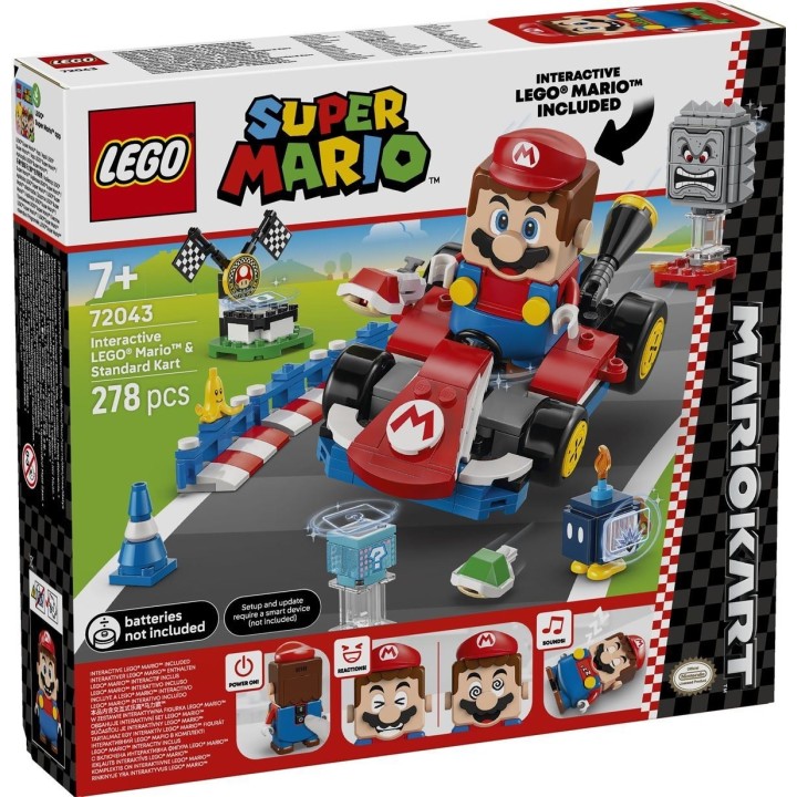 Mario Kart™ – LEGO® Mario™ interattivo e Kart standard - Lego Super Mario 72043