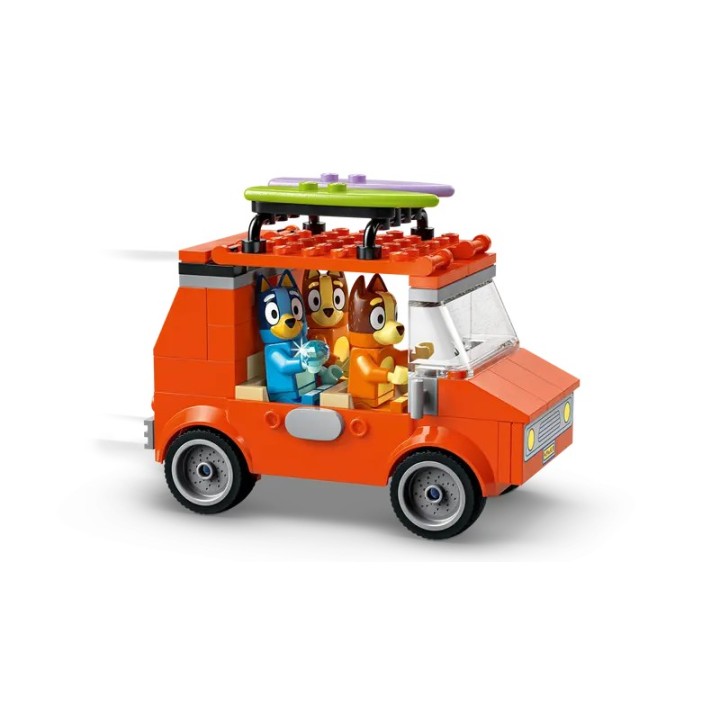 Vacanza sulla spiaggia della famiglia di Bluey - Lego Bluey 11202