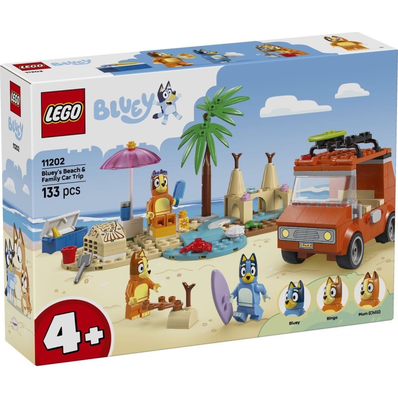Vacanza sulla spiaggia della famiglia di Bluey - Lego Bluey 11202
