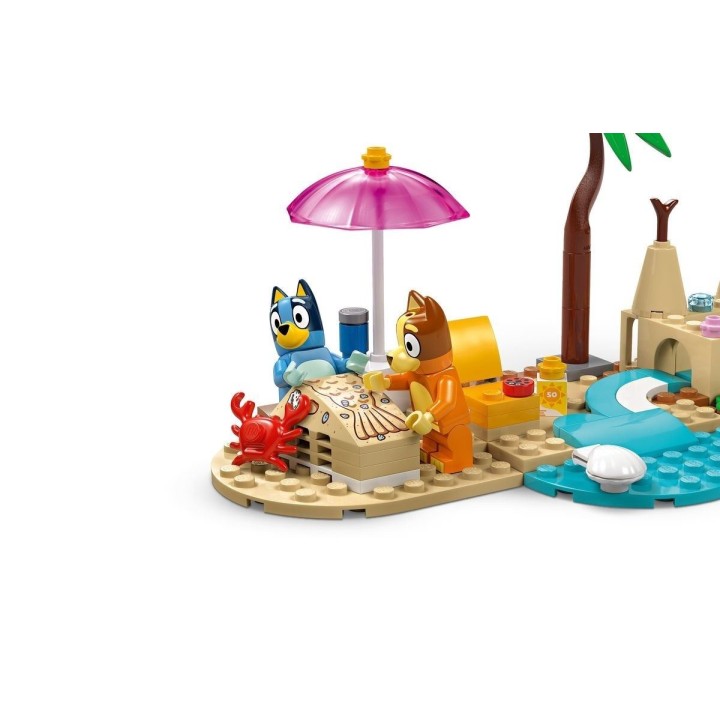 Vacanza sulla spiaggia della famiglia di Bluey - Lego Bluey 11202
