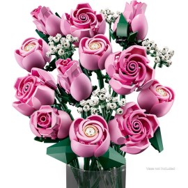Bouquet di rose rosa - Lego Botanical 10374