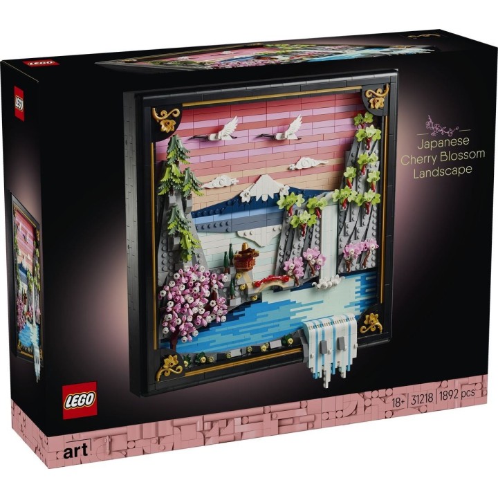 Paesaggio giapponese con ciliegi fioriti - Lego Art 31218