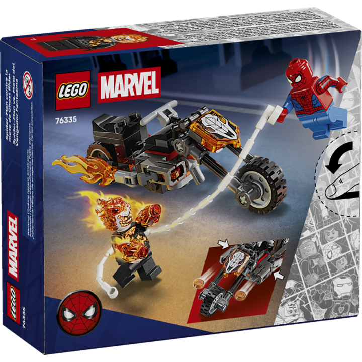 Spider-Man vs. Ghost Rider in motocicletta - Lego Marvel 76335