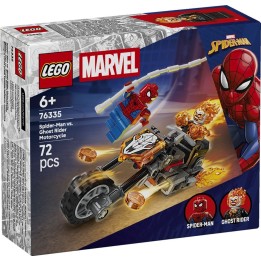 Spider-Man vs. Ghost Rider in motocicletta - Lego Marvel 76335